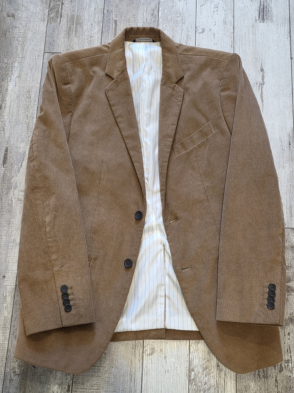 40R Men's Banana Republic Corduroy Blazer Tailored Slim Fit Brown Sport Coat